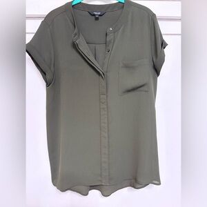 Vera Wang Olive Green Women's Top